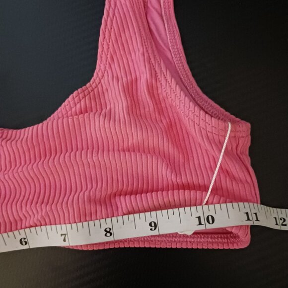 NEW Frankies Bikinis Connor‎ Ribbed Nylon Bikini Swim Top Size XS - Picture 6 of 7